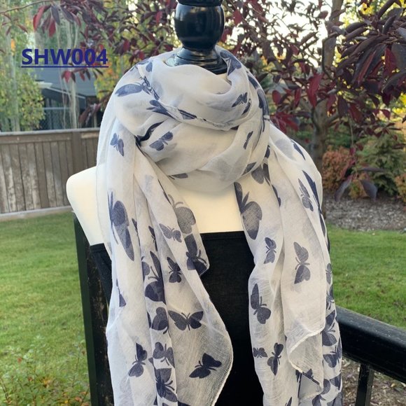 Ladies scarf - beautiful butterfly designs - Picture 3 of 6